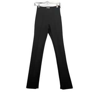 GOOD AMERICAN Good Waist Scuba Ankle Zippers Pant Slacks Black Size 1 (Small)